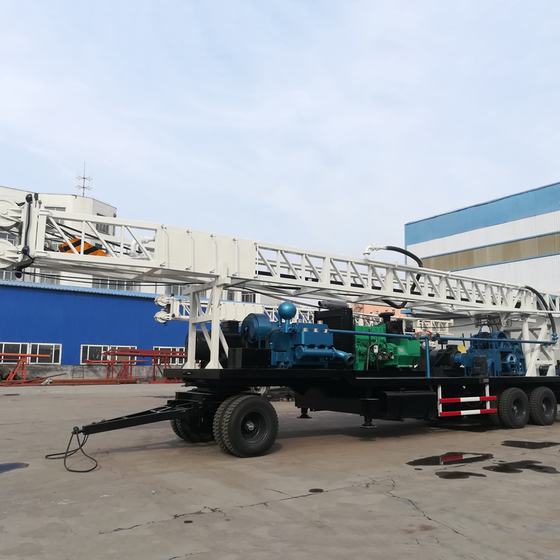 WRTR1000 Прицепная роторная буровая установка для водяных скважин — общий вид