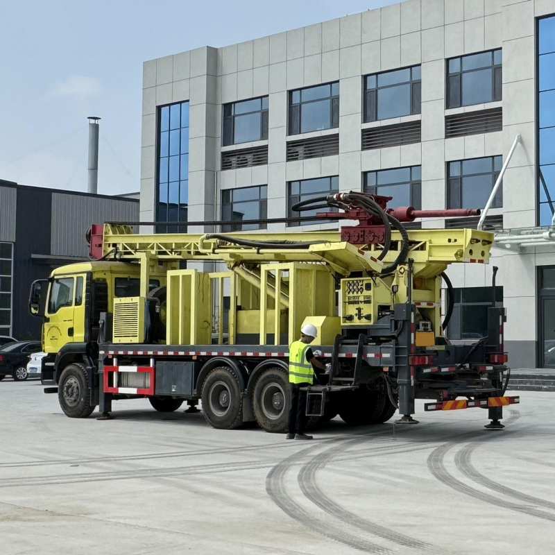 WRT1200 Автомобильная буровая установка для водяных скважин — перемещение и бурение